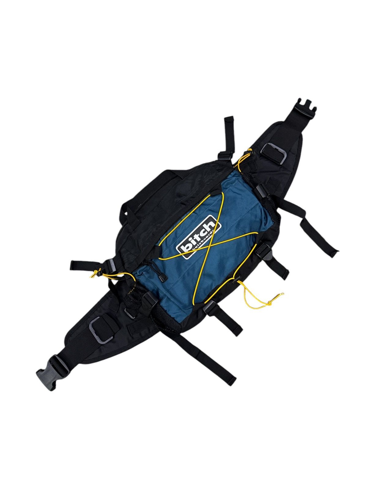 VINTAGE 90s BITCH SKATEBOARDS MULTIPOCKETS SKATE WAIST BAG