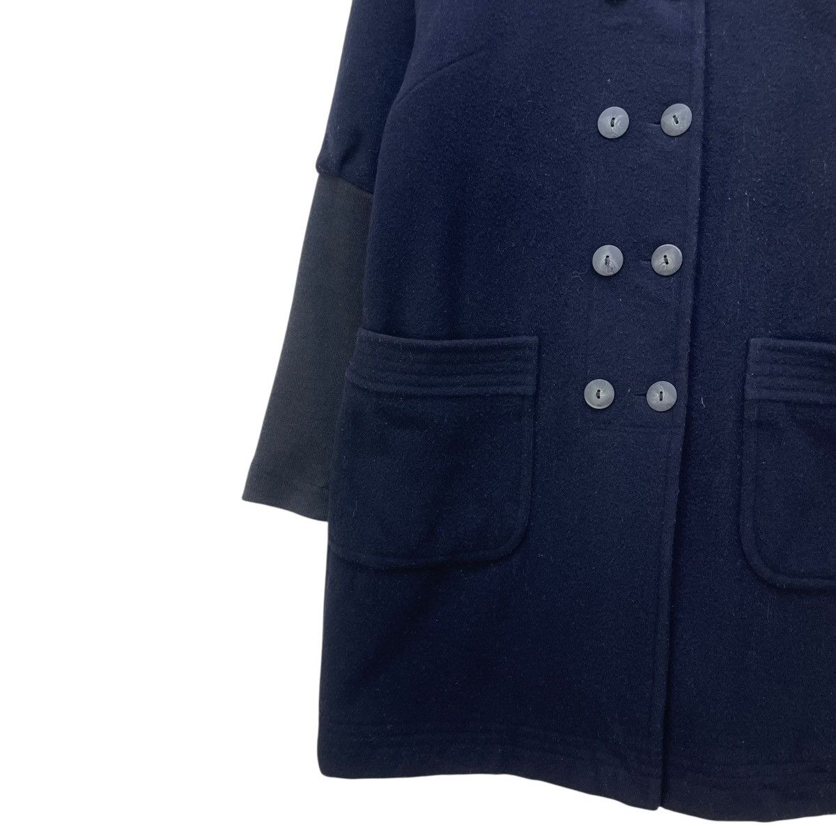 Japanese Brand 🔥 Nadell Double Side Button Stand Up Collar Wool Jacket Size M / US 6-8 / IT 42-44 - 4 Thumbnail