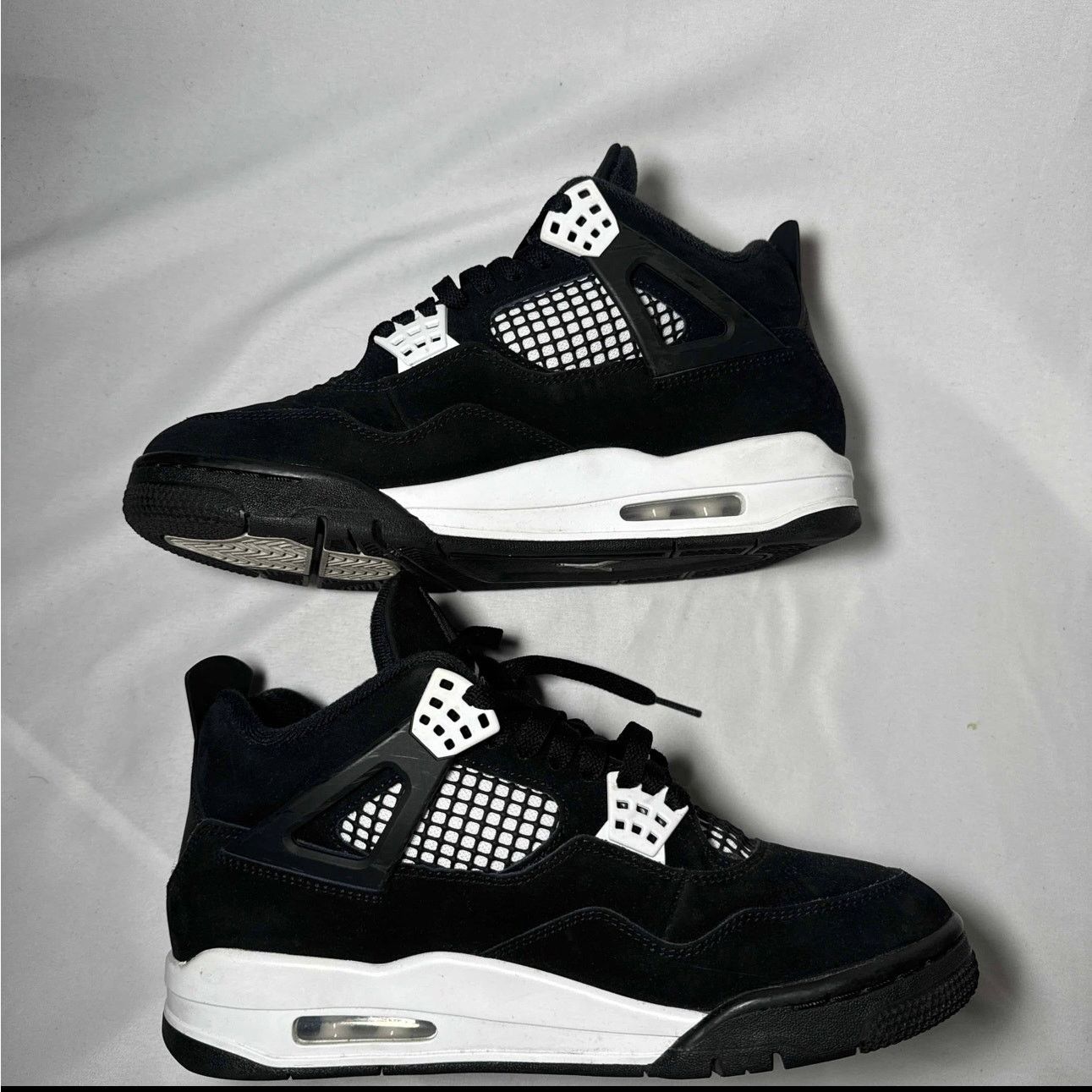 Jordan Brand × Nike Size 8 - Nike Air Jordan 4 Retro White Thunder Men's Shoes Size US 8 / EU 41 - 3 Thumbnail