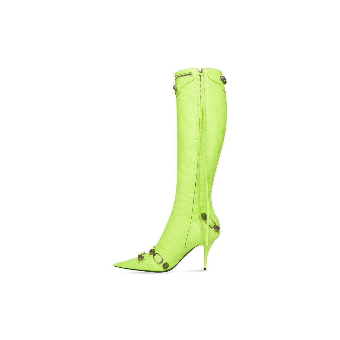 Balenciaga o1tr1nto0525 Cagole 90mm Boots in Light Green Size US 9 / IT 39 - 4 Thumbnail