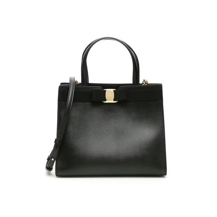 image of Salvatore Ferragamo O1S22I1N0524 Size-Os Vara Handbag In Black, Women's
