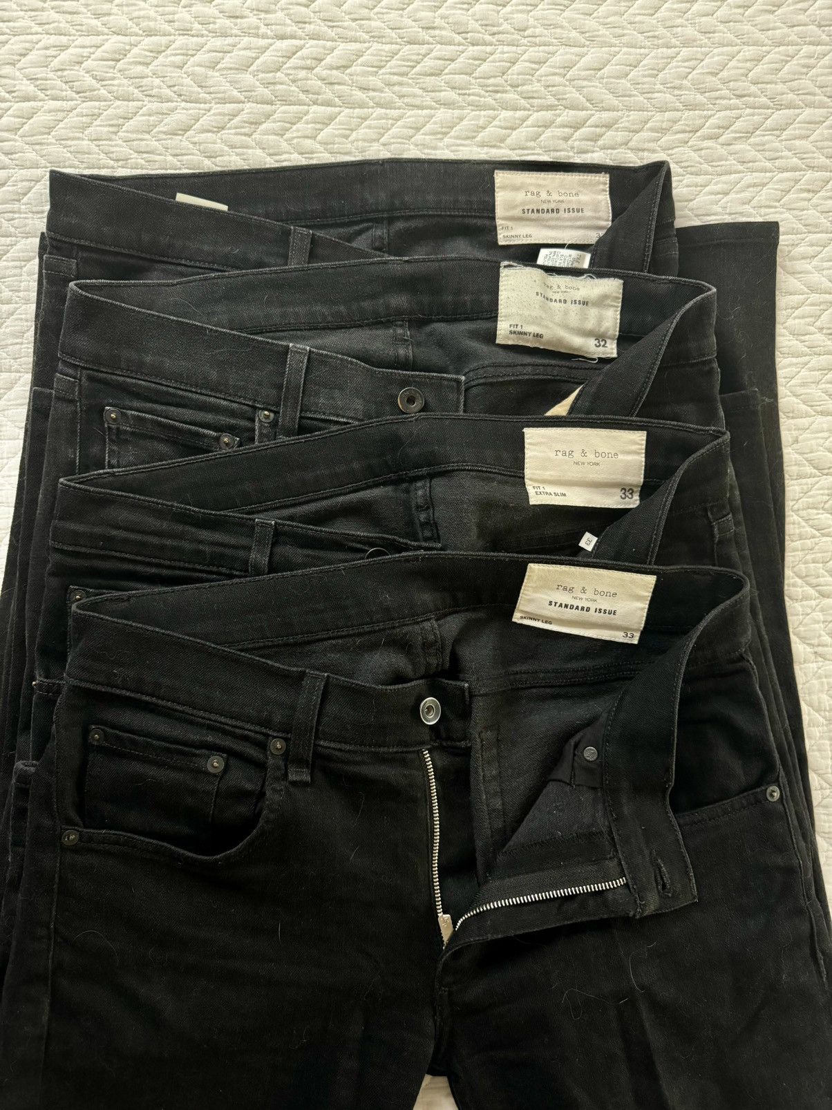 Rag & Bone [4 pack] Rag & Bone Fit 1 skinny jeans Size US 33 - 1 Thumbnail