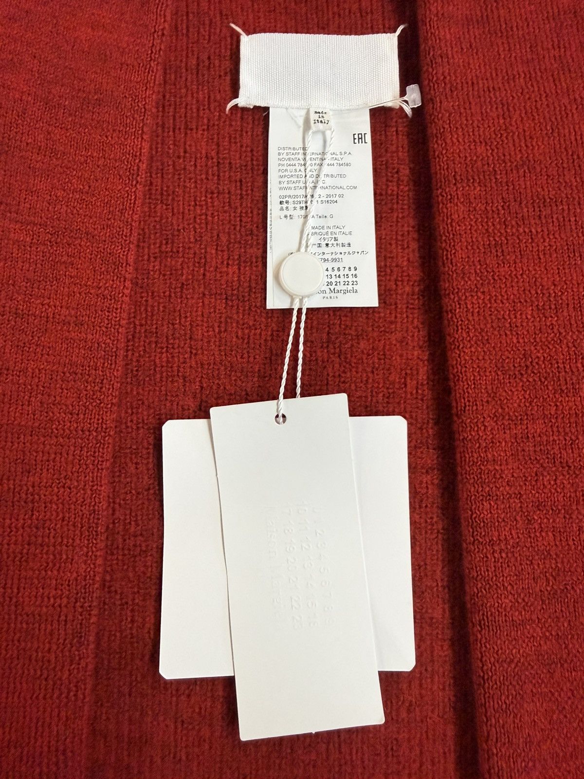 Maison Margiela MAISON MARGIELA SS17 100% Wool Scarf-Neck Cardigan — Size L Size L / US 10 / IT 46 - 15 Thumbnail