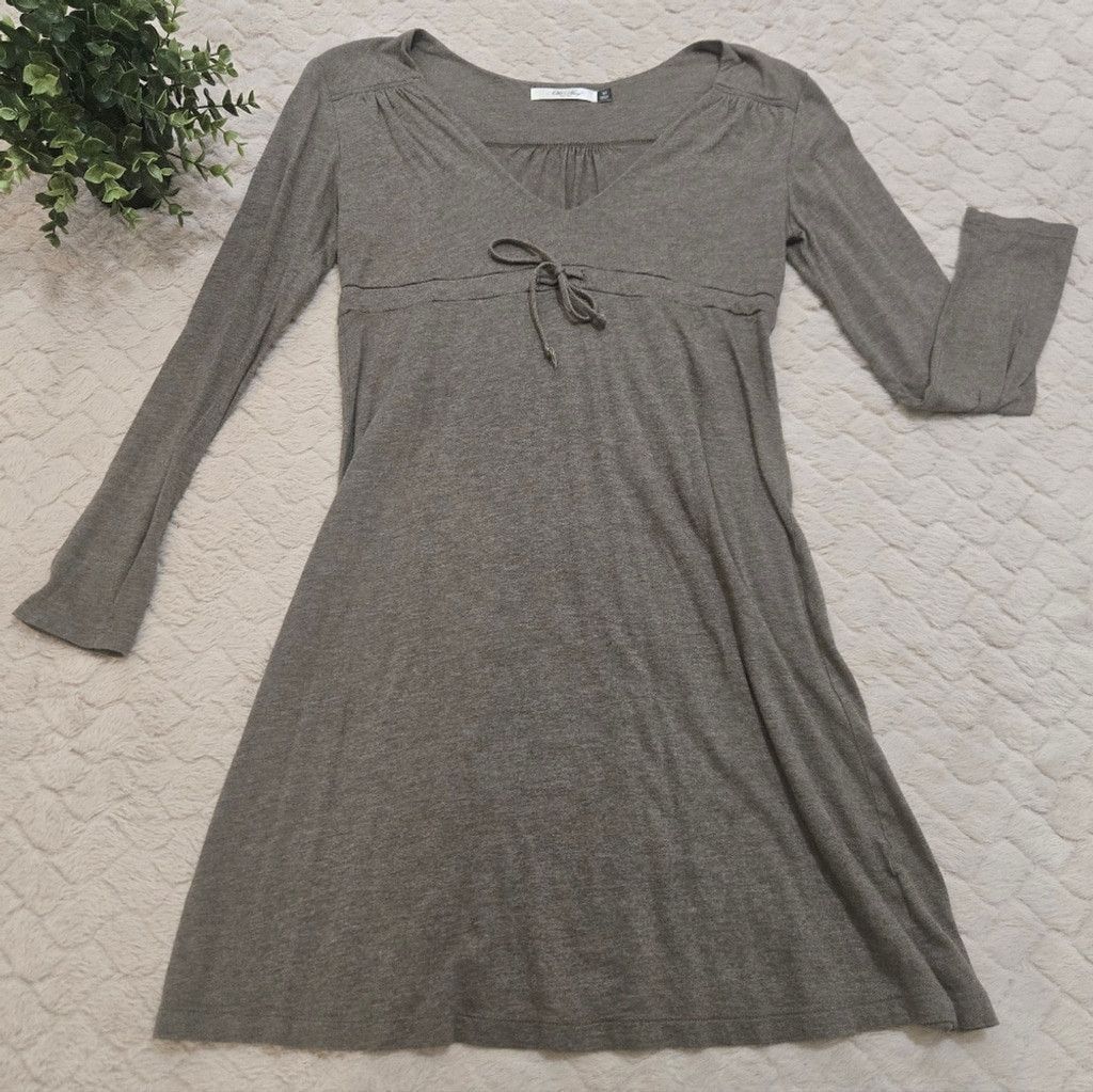 old navy empire waist dress Old Navy Vtg Y2K Midi Dress Sz 12 Black Lace Trim Empire Waist Whimsigoth