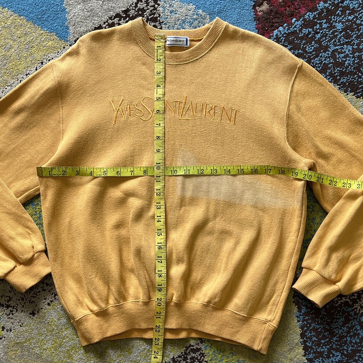 Vintage Sun Faded Vintage Yves Saint Laurent Sweater Size US M / EU 48-50 / 2 - 18 Thumbnail