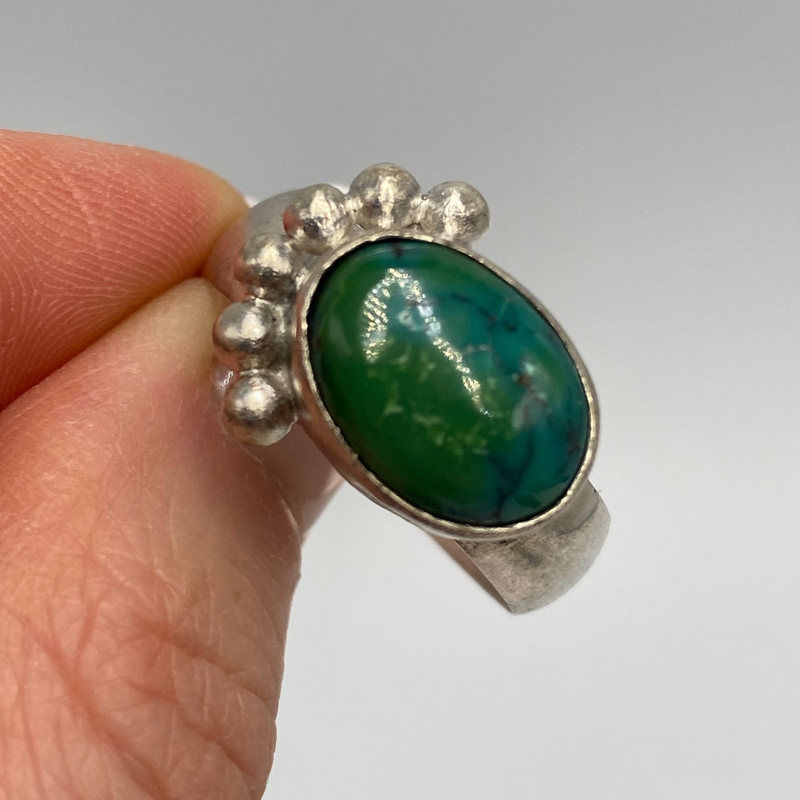 Vintage Huge Antique Imperial 84 Silver Ring Size 13.5 Size ONE SIZE - 1 Thumbnail