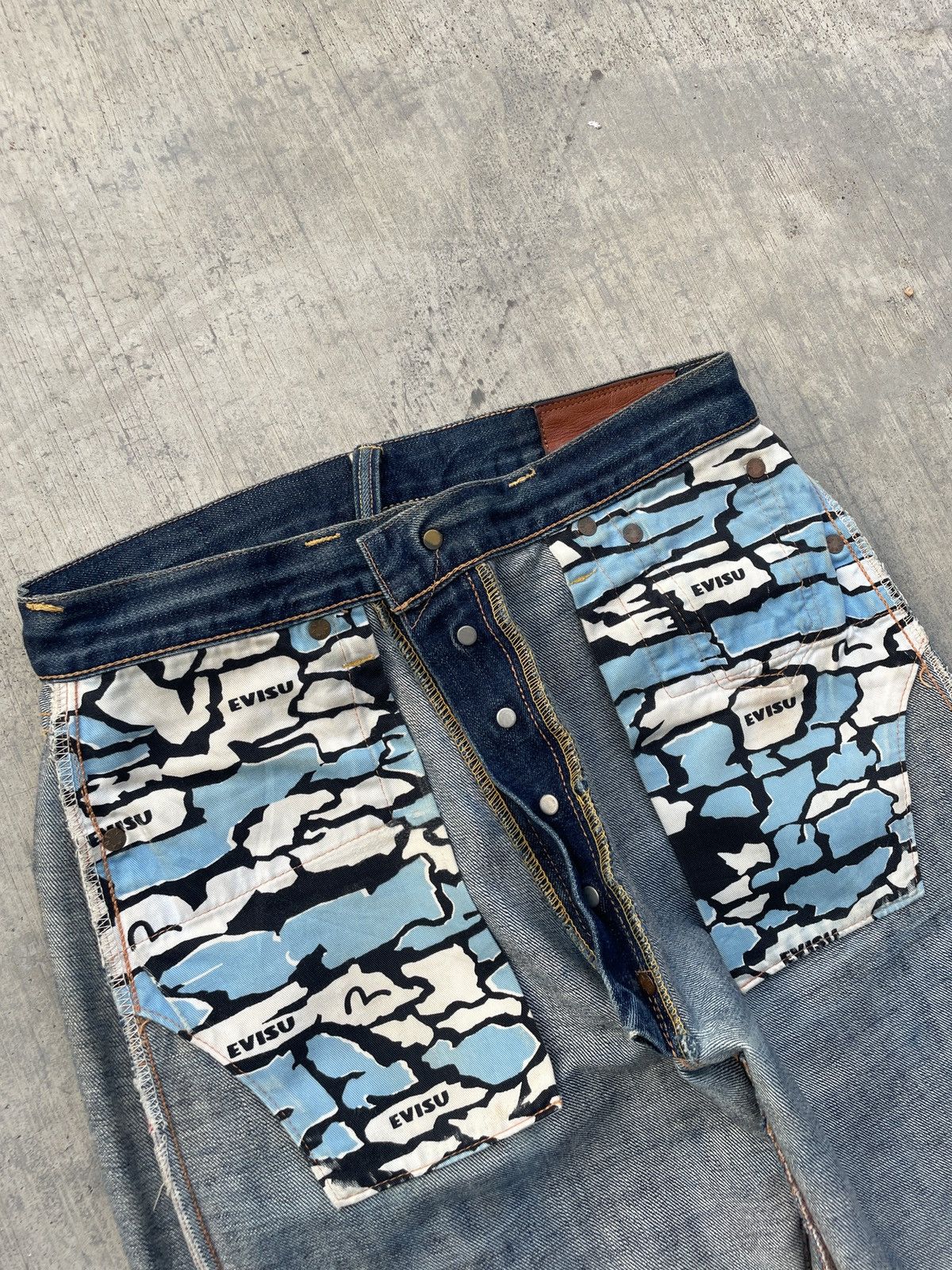 Evisu VINTAGE 90s EVISU SELVEDGE DENIM RED DAICOCK Size US 29 - 8 Thumbnail