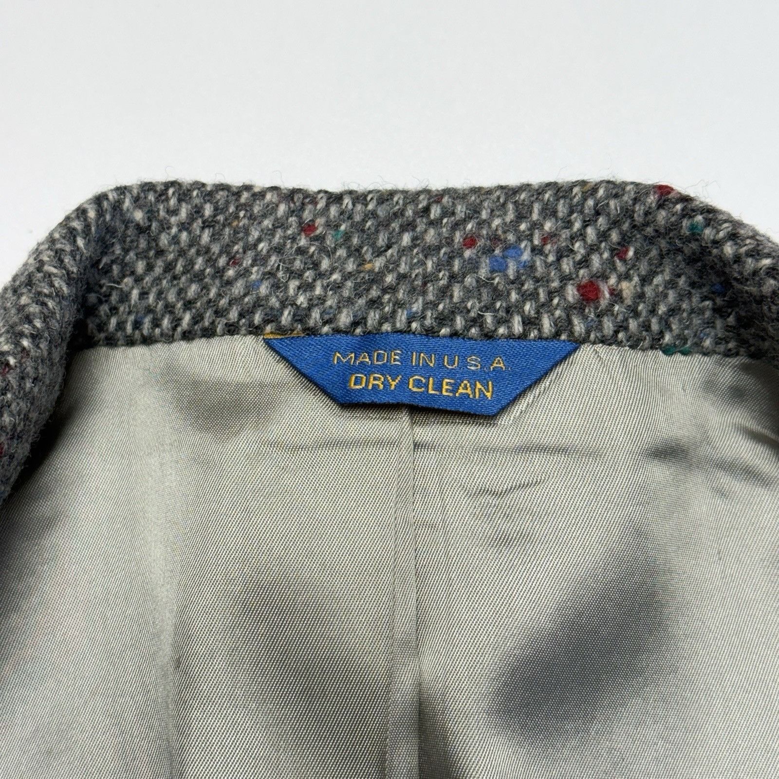 Pendleton Vintage Pendleton Tweed Wool Blazer Sport Coat Mens 44 Gray Size 44R - 10 Thumbnail