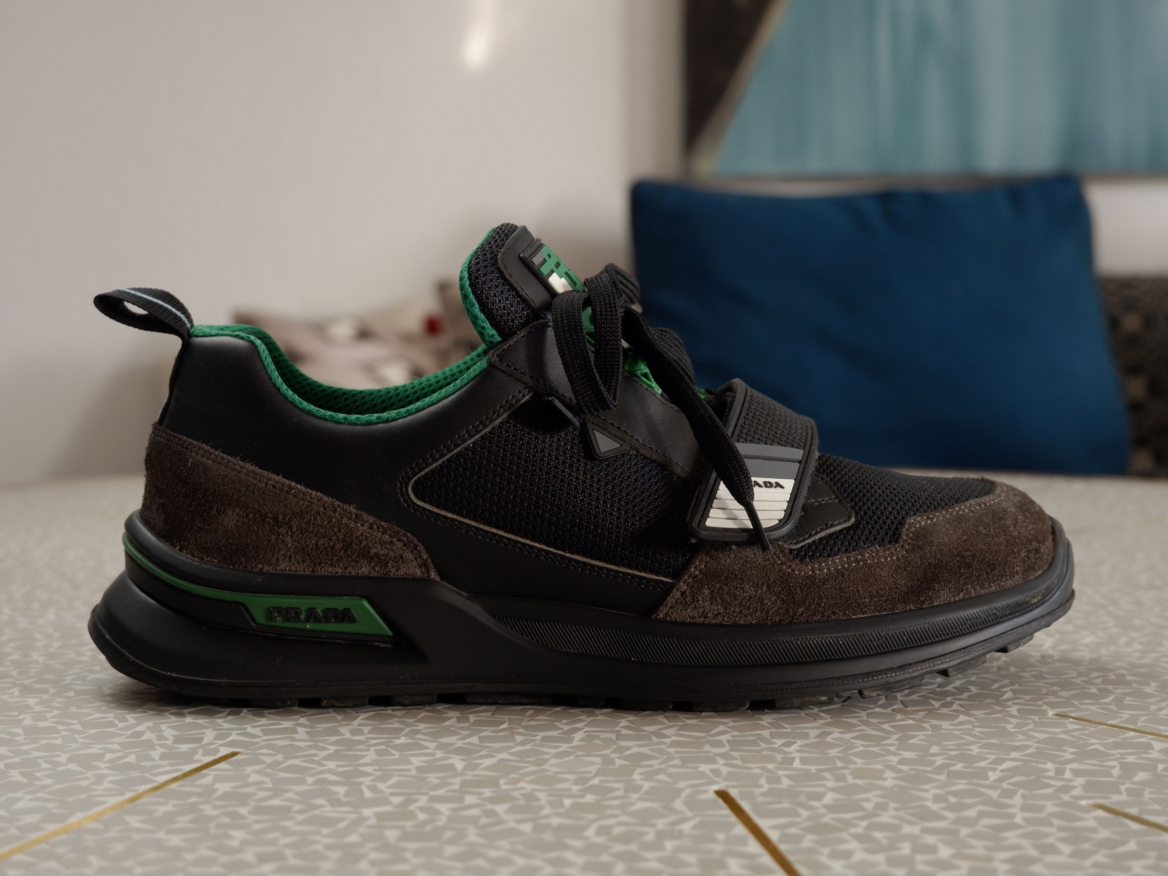 Prada Last drop! Prada mechano leather suede sneaker Size US 10.5 / EU 43-44 - 6 Thumbnail