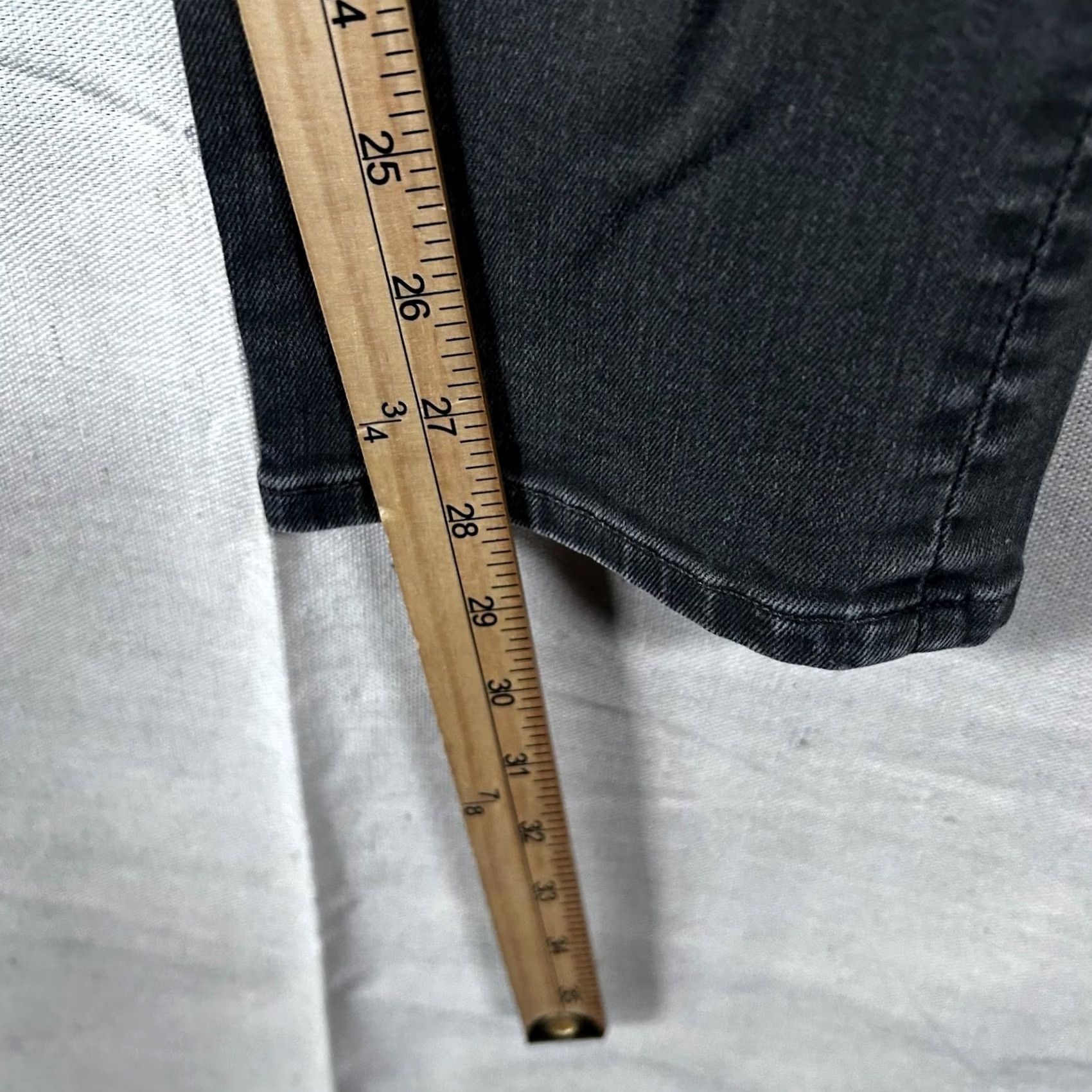 American Eagle Outfitters American Eagle Jeans Next Level Flex Skinny Mens 30x30 Black Distressed Ripped Jeans Size US 30 / EU 46 - 6 Thumbnail