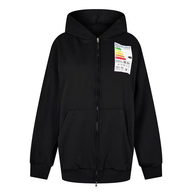Balenciaga o1g2r1mq0924 Energy Hoodie in Black Size XS / US 0-2 / IT 36-38 - 1 Thumbnail