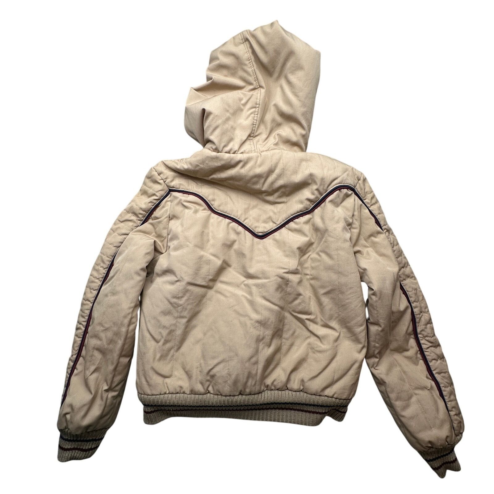 Vintage Vintage 70s 80s Hooded Bomber Snap Crop Jacket Women Medium Size M / US 6-8 / IT 42-44 - 2 Thumbnail