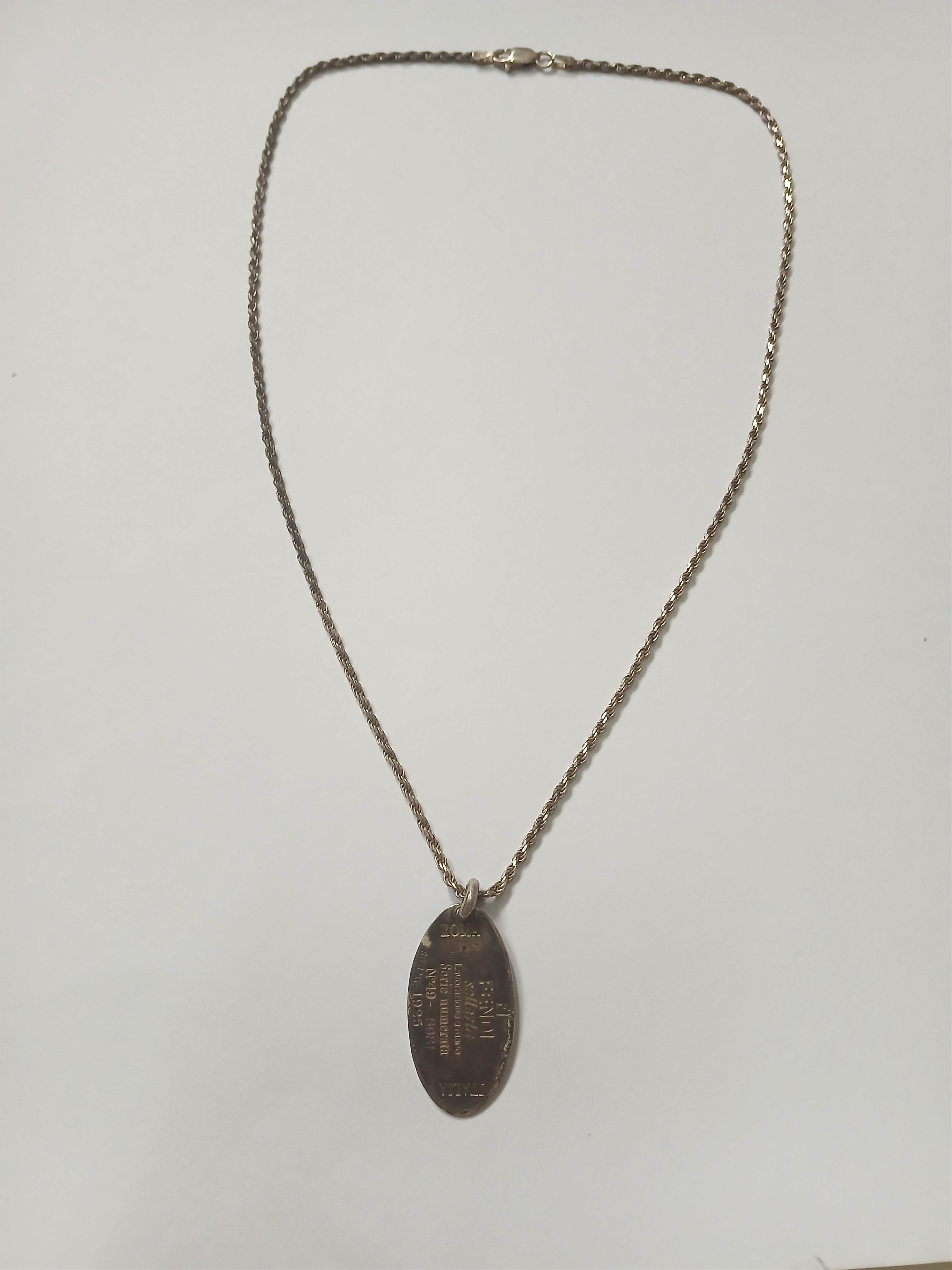 Fendi Fendi Silver Sterling Necklace 925 Size ONE SIZE - 7 Thumbnail