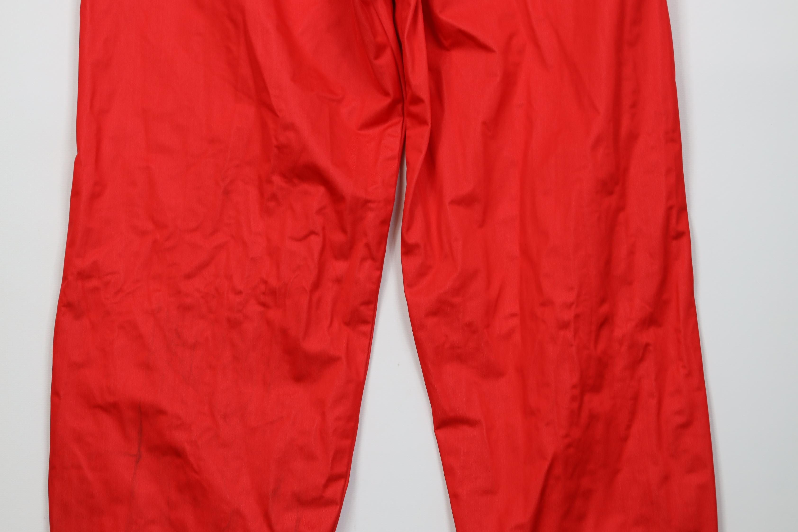 Vintage Vintage 80s Streetwear Waterproof Joggers Pants Red USA Size US 34 / EU 50 - 17 Thumbnail