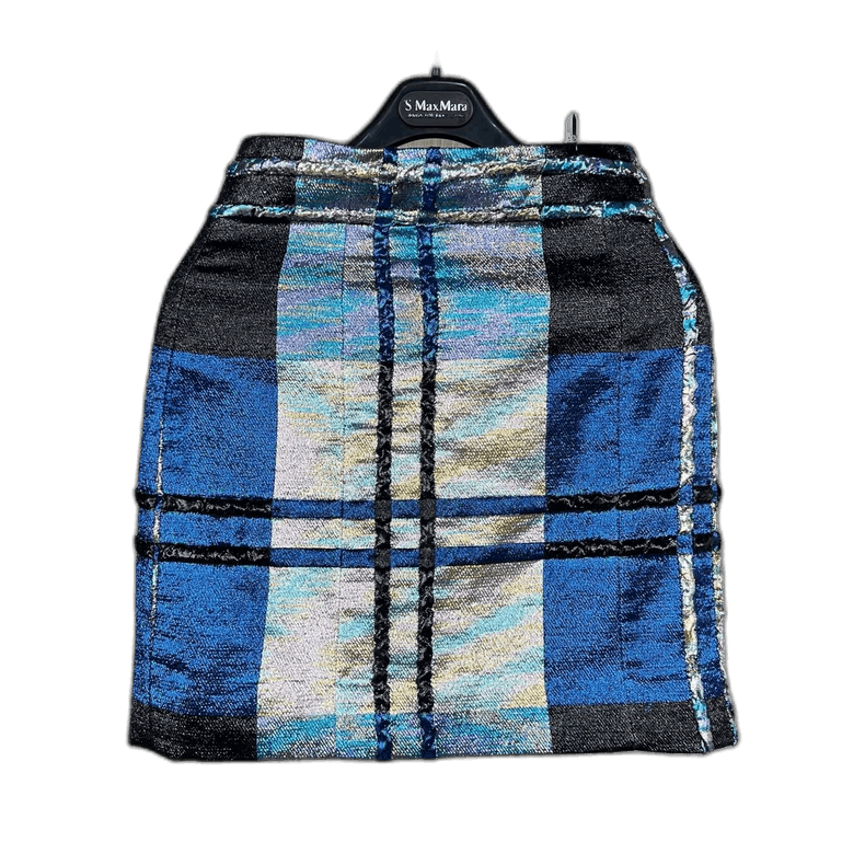 Dior Dior Plaid Skirt With Blue And Black Design Size 36" / US 14 / IT 50 - 1 Thumbnail