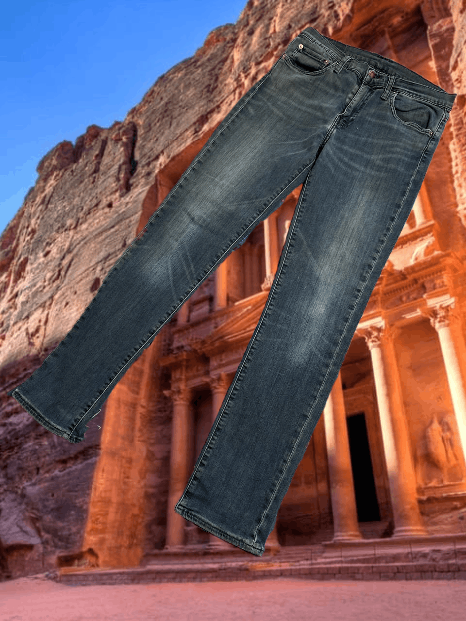 Levi's Distressed jeans pants w32 Levi's Y2K vintage streetwear Size US 32 / EU 48 - 1 Thumbnail