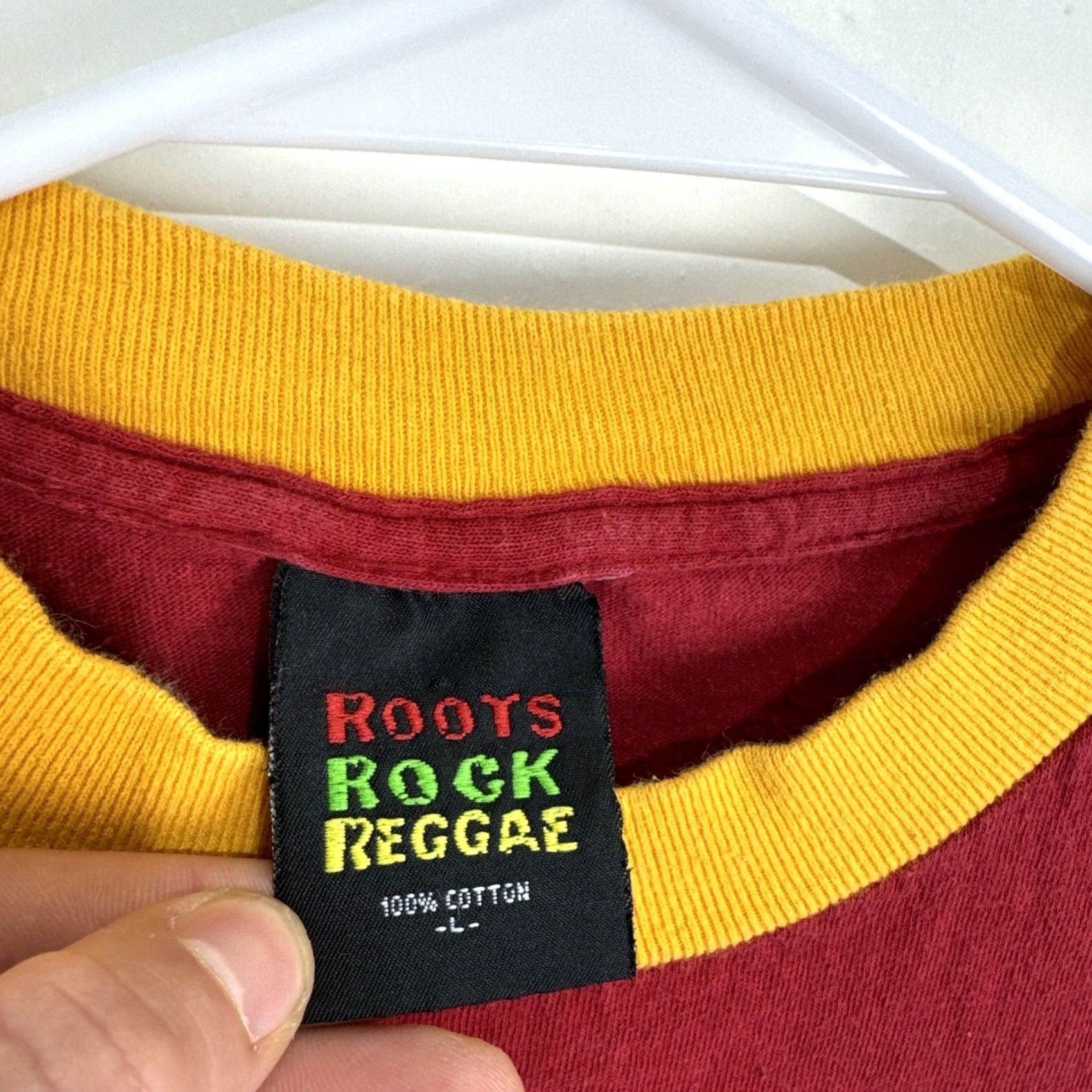 Roots Vintage Roots Reggae Rock Shirt Medium Red Ringer No Pressure No Problem T Size US M / EU 48-50 / 2 - 3 Thumbnail