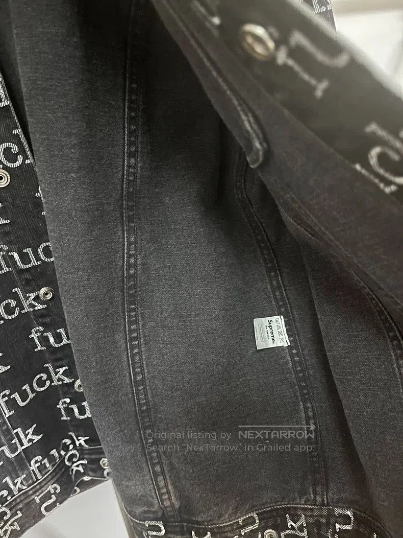 Supreme Supreme Fuck Denim Jacket L. Size US L / EU 52-54 / 3 - 3 Thumbnail