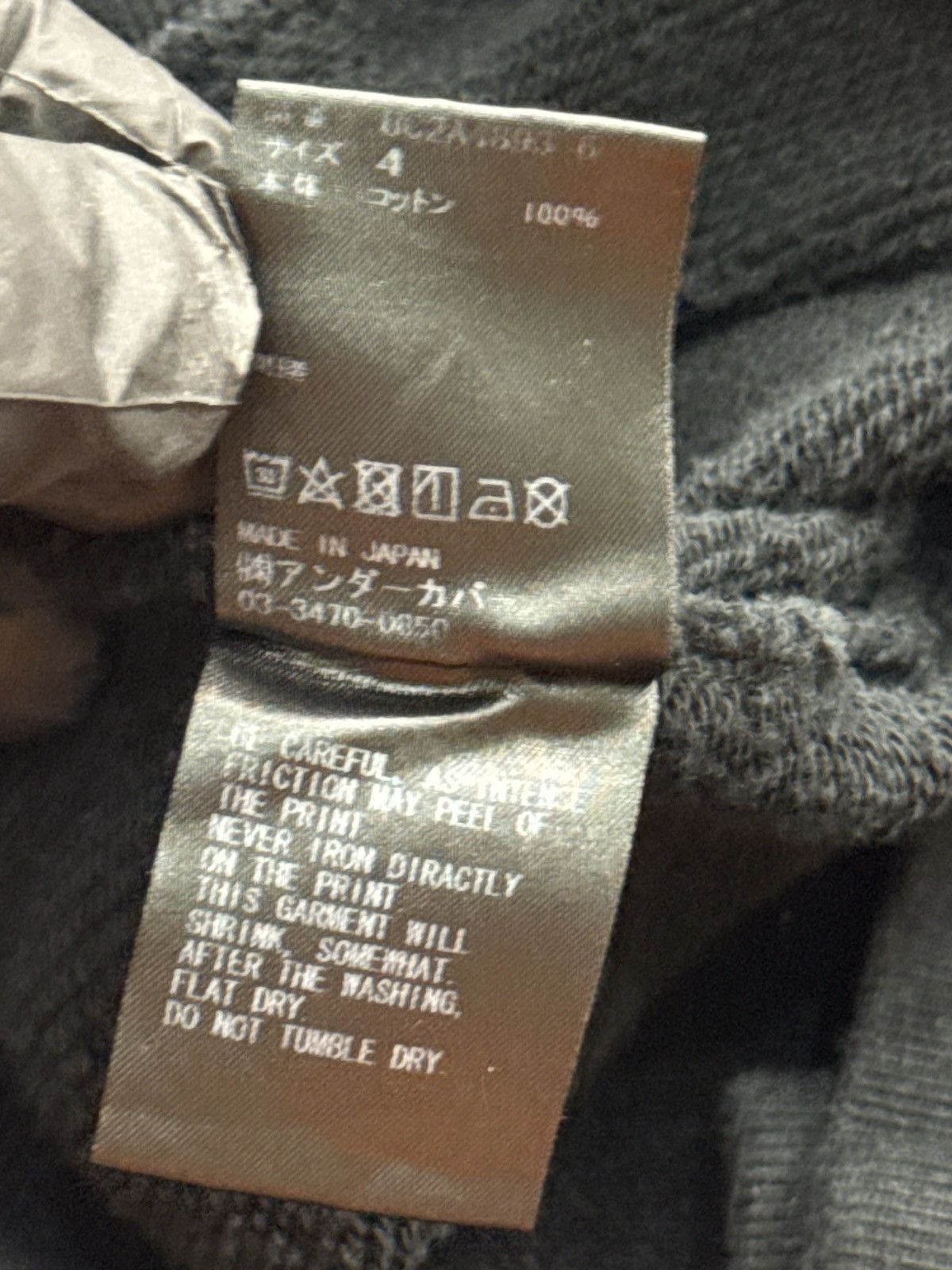Undercover Fw21 Undercover Teddy Falling Sweatshirt(Black/L) Size US L / EU 52-54 / 3 - 7 Thumbnail