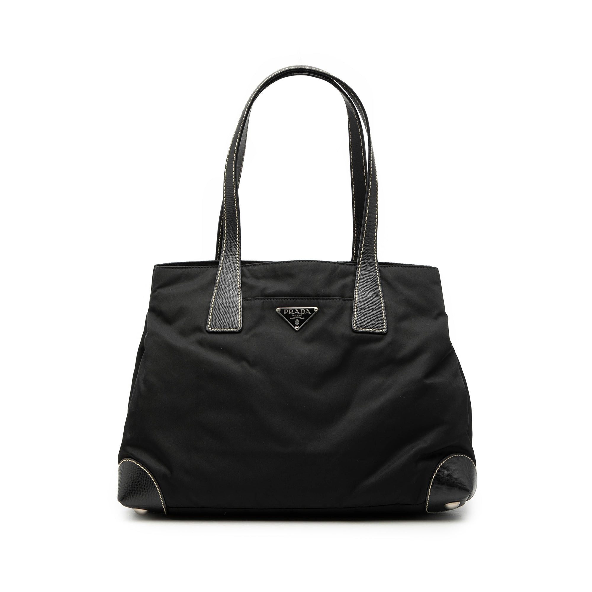 Prada Saffiano Trimmed Tessuto Shopper Tote Size ONE SIZE - 1 Thumbnail