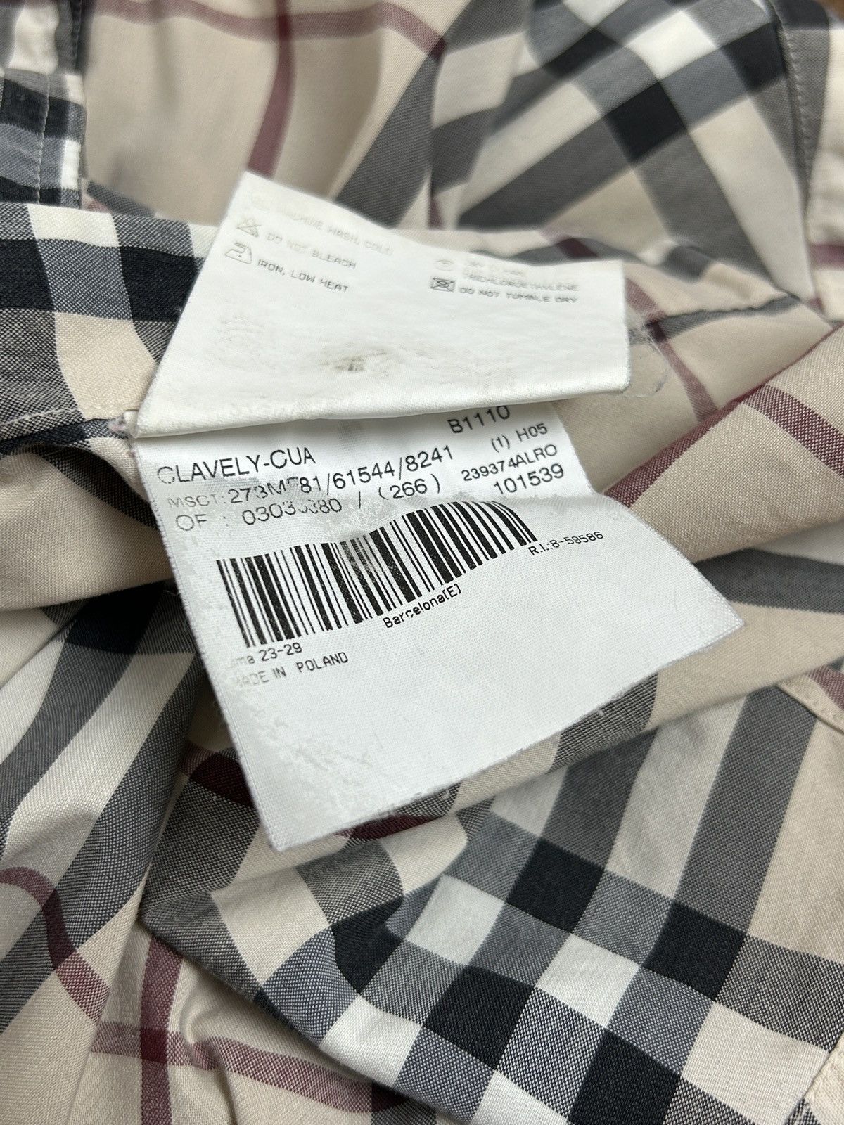 Burberry Vintage Burberry Red Label Nova Check AOP Shirt Size 40 Size S / US 4 / IT 40 - 11 Thumbnail