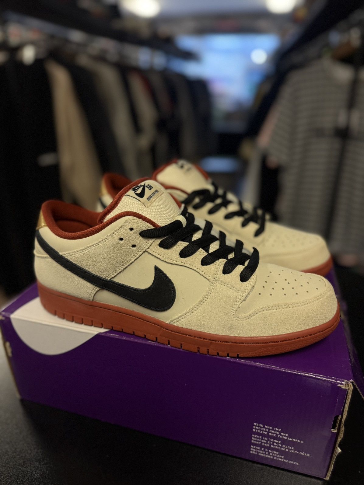 Nike Size 11 - Nike Dunk SB Low Muslin “Hennessy” 2020 Size US 11 / EU 44 - 2 Thumbnail
