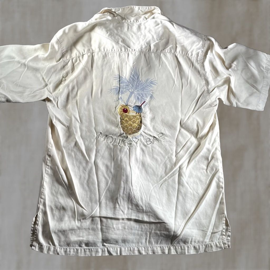 Tori Richard Tori Richard Shirt Mens L Embroidered Monkey Bar Pineapple Vacation Silk Size US L / EU 52-54 / 3 - 1 Thumbnail