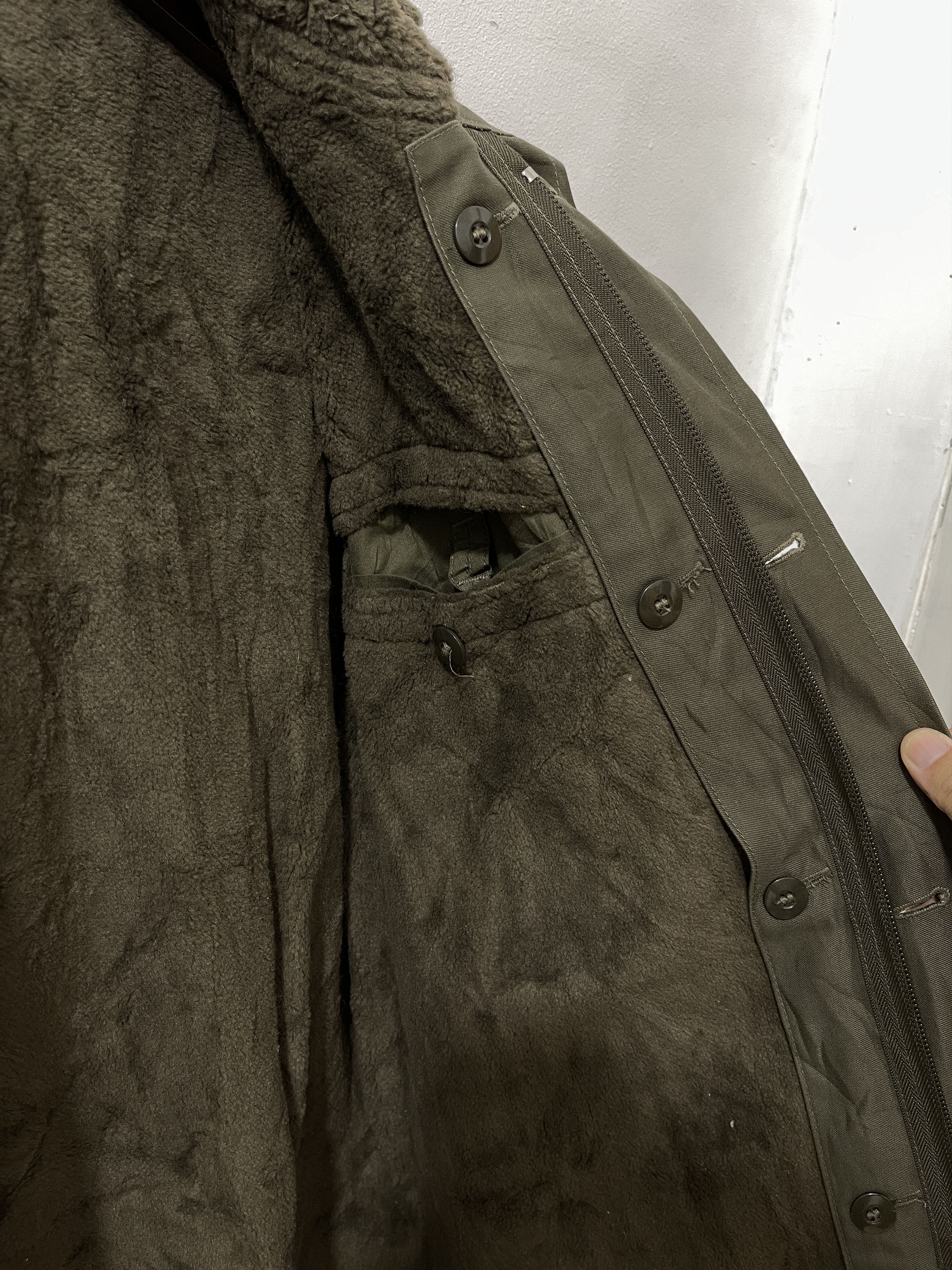 Vintage 1992 German Military Moleskin Fur Parka Jacket Size US L / EU 52-54 / 3 - 13 Thumbnail