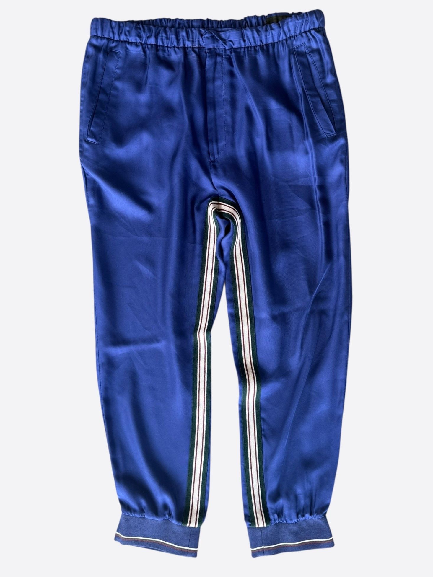 Prada Prada Blue & White Logo Track Pants Size US 40 / EU 56 - 1 Thumbnail
