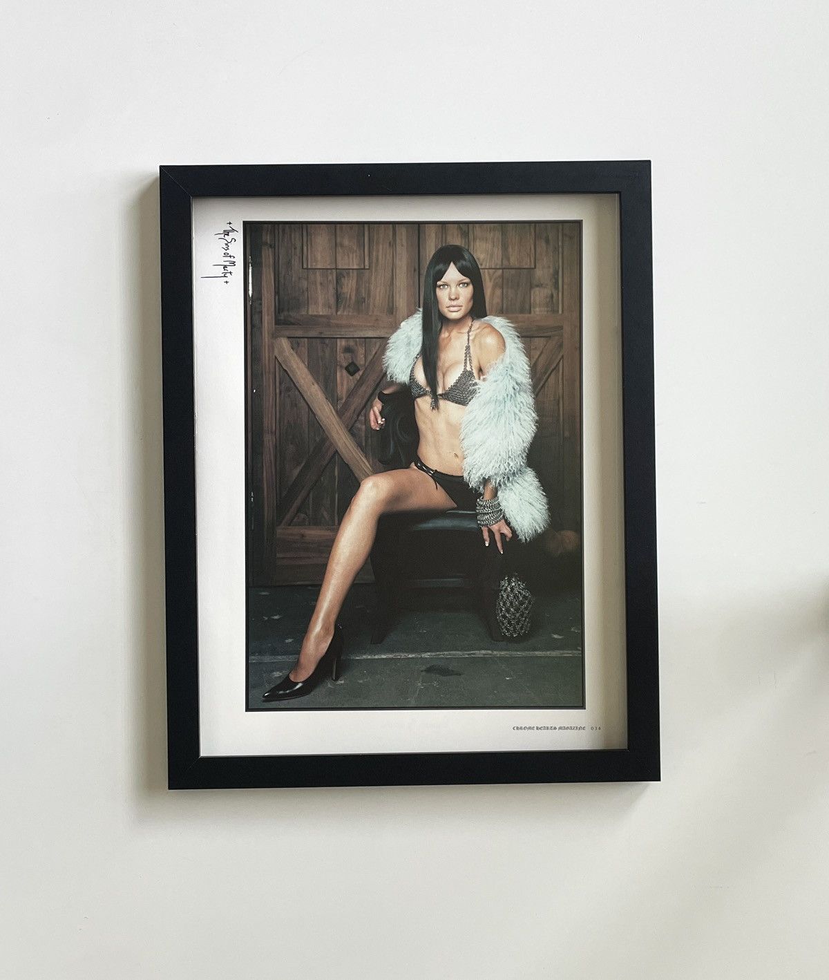 Chrome Hearts × Vintage Chrome Hearts erotic photo Poster framed 9x11 Size ONE SIZE - 1 Thumbnail