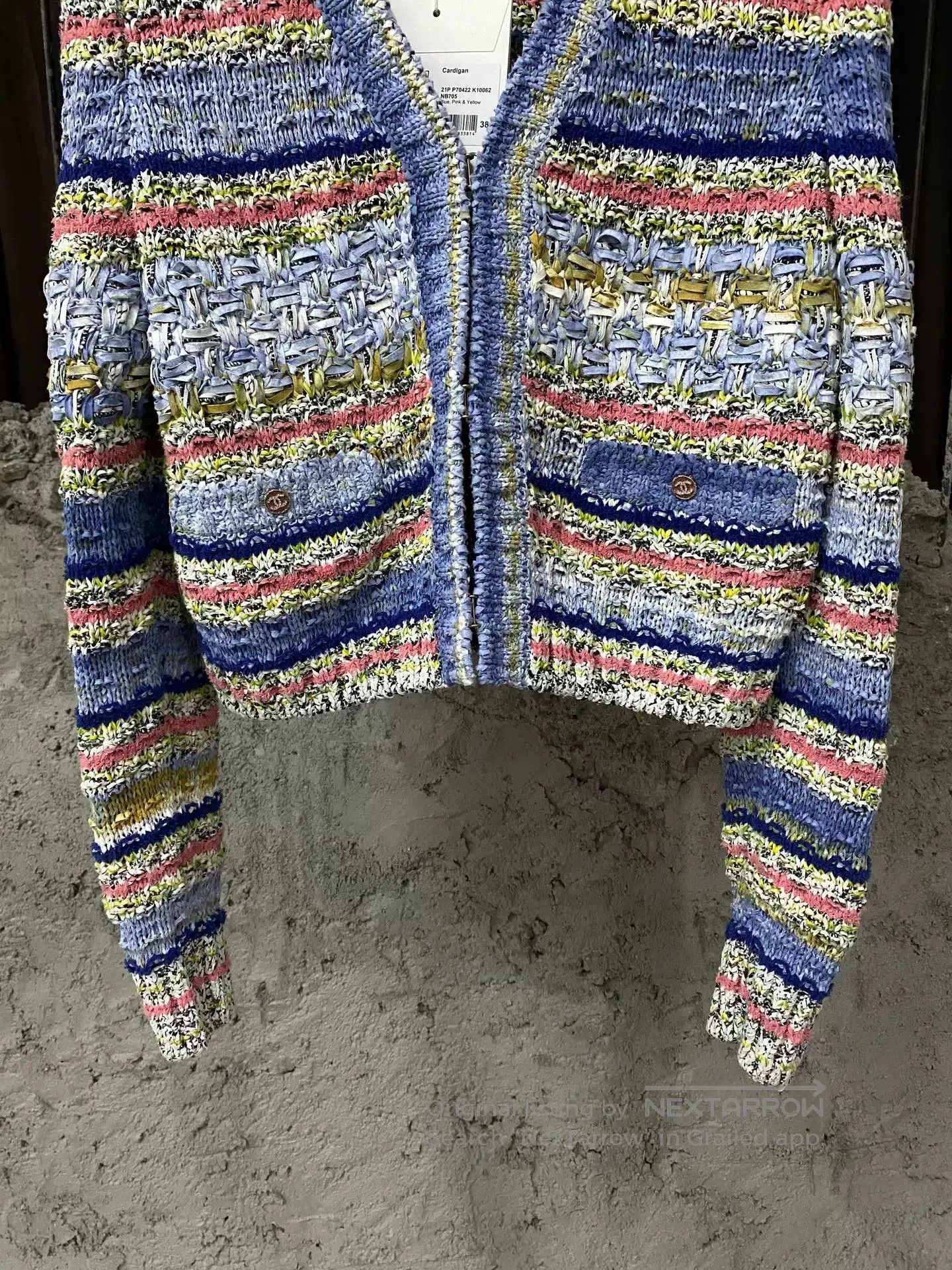 Chanel Chanel Wool Striped Cardigan. Size US XS / EU 42 / 0 - 4 Thumbnail