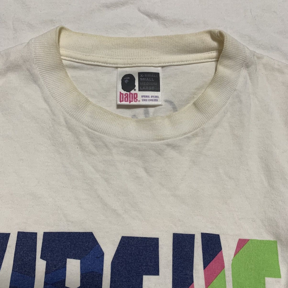 Bape Bape Medium URSUS Graphic White Tee A Bathing Ape Vintage Size US M / EU 48-50 / 2 - 4 Thumbnail