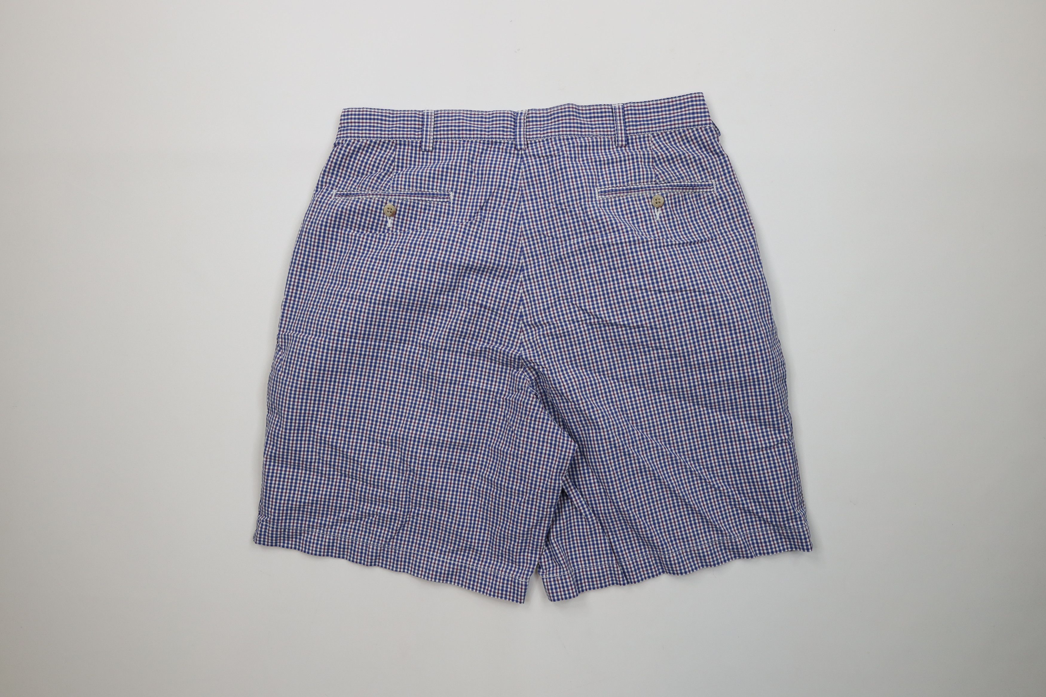 Ralph Lauren Vintage 90s Ralph Lauren Golf Chino Shorts Plaid Cotton Size US 34 / EU 50 - 10 Thumbnail