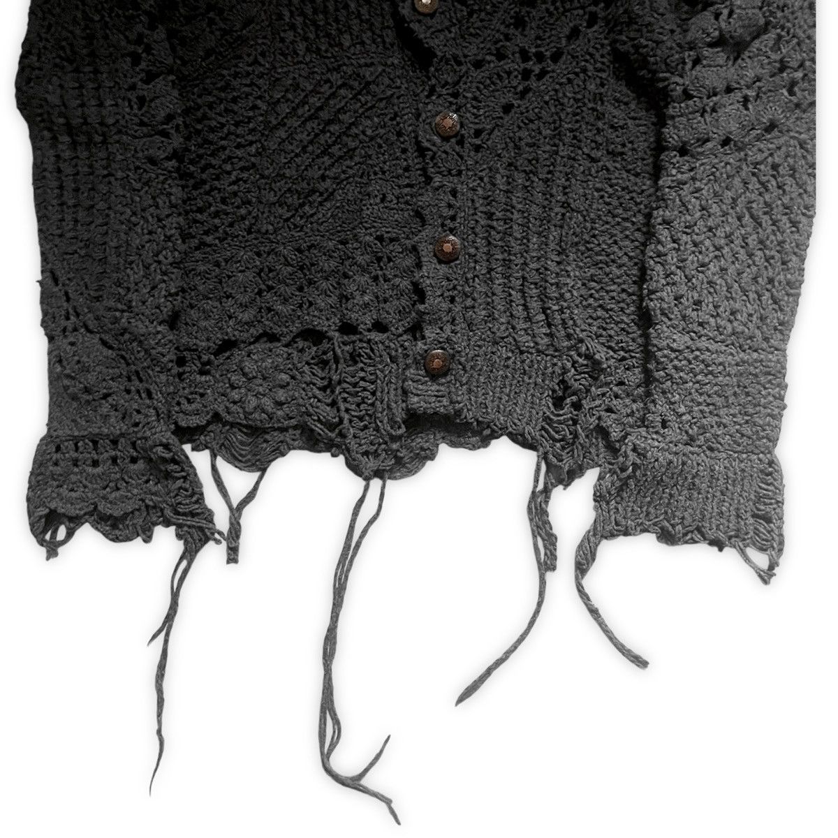 Number (N)ine number (n)ine aw03 ‘touch me i’m sick’ grunge knit cardigan Size US L / EU 52-54 / 3 - 3 Thumbnail
