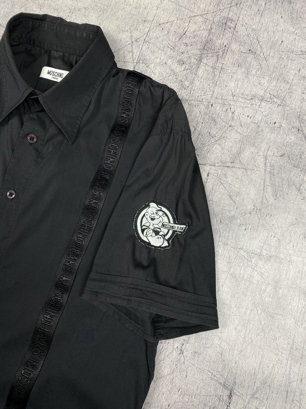 Moschino Vintage 2005 Moschino Jeans Popeye Patch Y2K Shirt archive Size US L / EU 52-54 / 3 - 7 Thumbnail