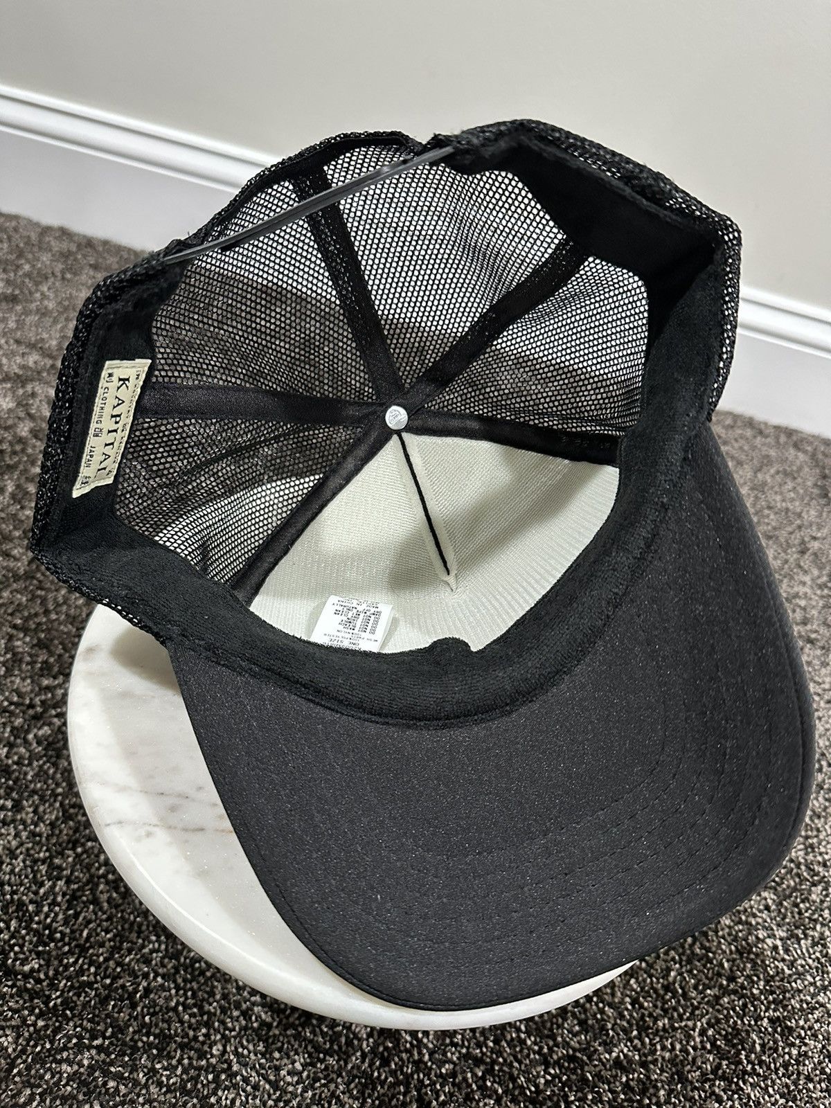 Kapital Kapital Kountry Love & Peace and Beethoven Trucker Black Hat Size ONE SIZE - 7 Thumbnail
