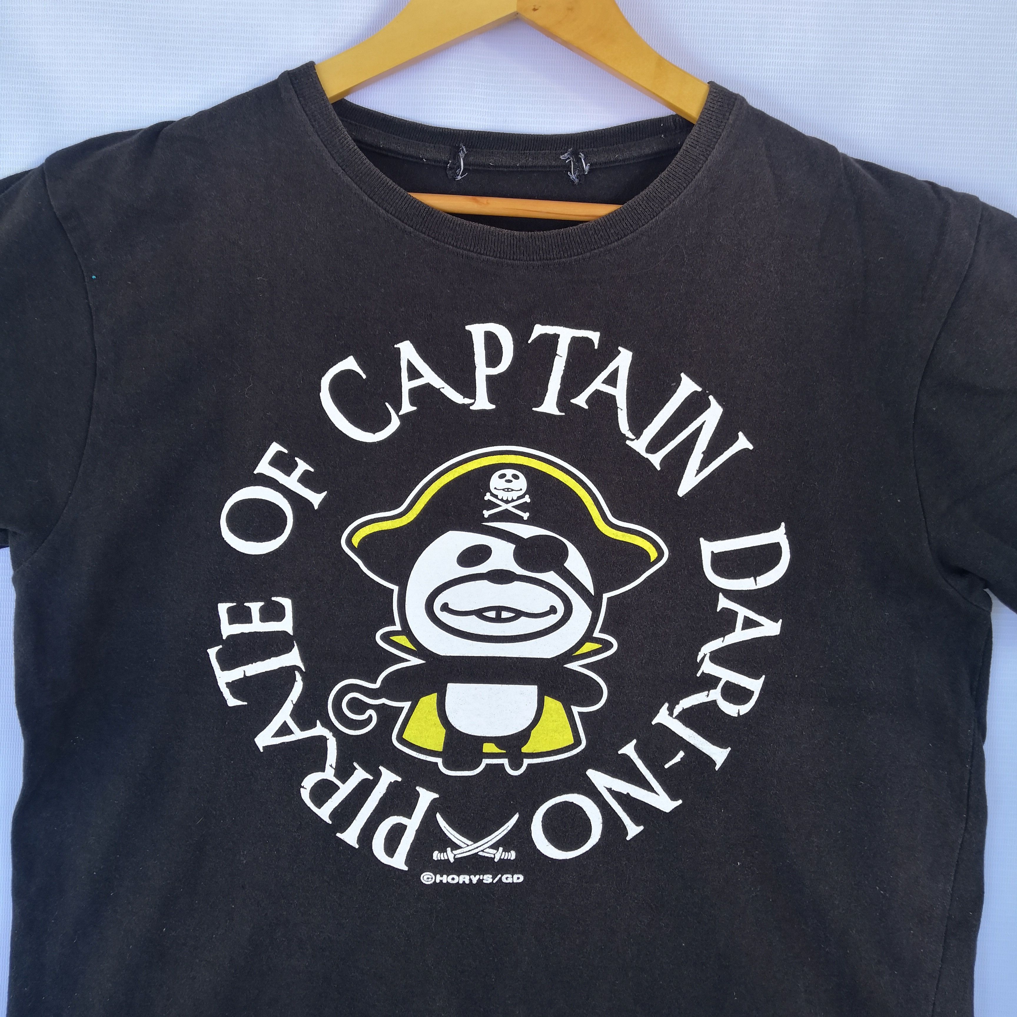 Japanese Brand Pirate of Captain Dari-no Tshirt Japanese Anime Parody Tees Size US L / EU 52-54 / 3 - 3 Thumbnail