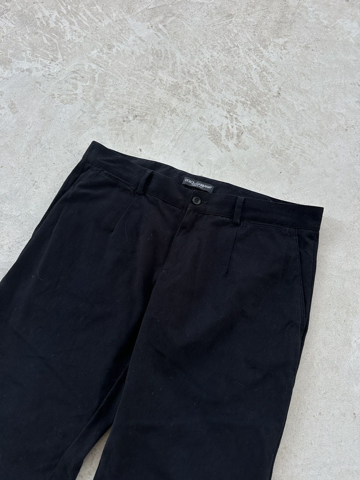 Dolce & Gabbana Dolce & Gabbana Black Slim Fit Chino Pants Men’s Size US 32 / EU 48 - 4 Thumbnail