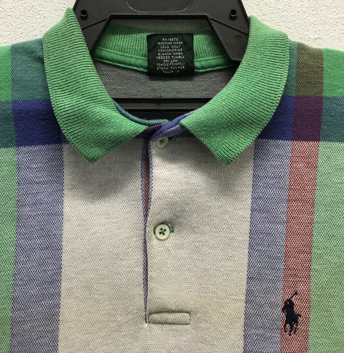 Polo Ralph Lauren × Vintage Vintage Polo by Ralph Lauren Made In Usa Polos Size US L / EU 52-54 / 3 - 3 Thumbnail