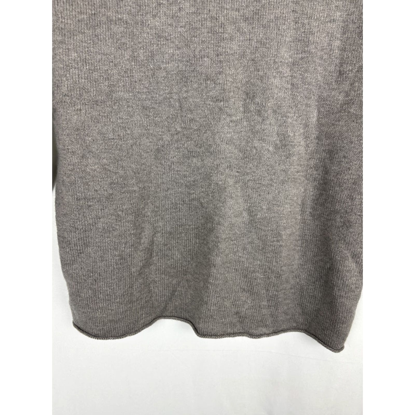 Vintage Madeleine Thompson Womens L Oversized Turtleneck Sweater Cashmere Wool Knit Gray Pullover Stop Size L / US 10 / IT 46 - 5 Thumbnail