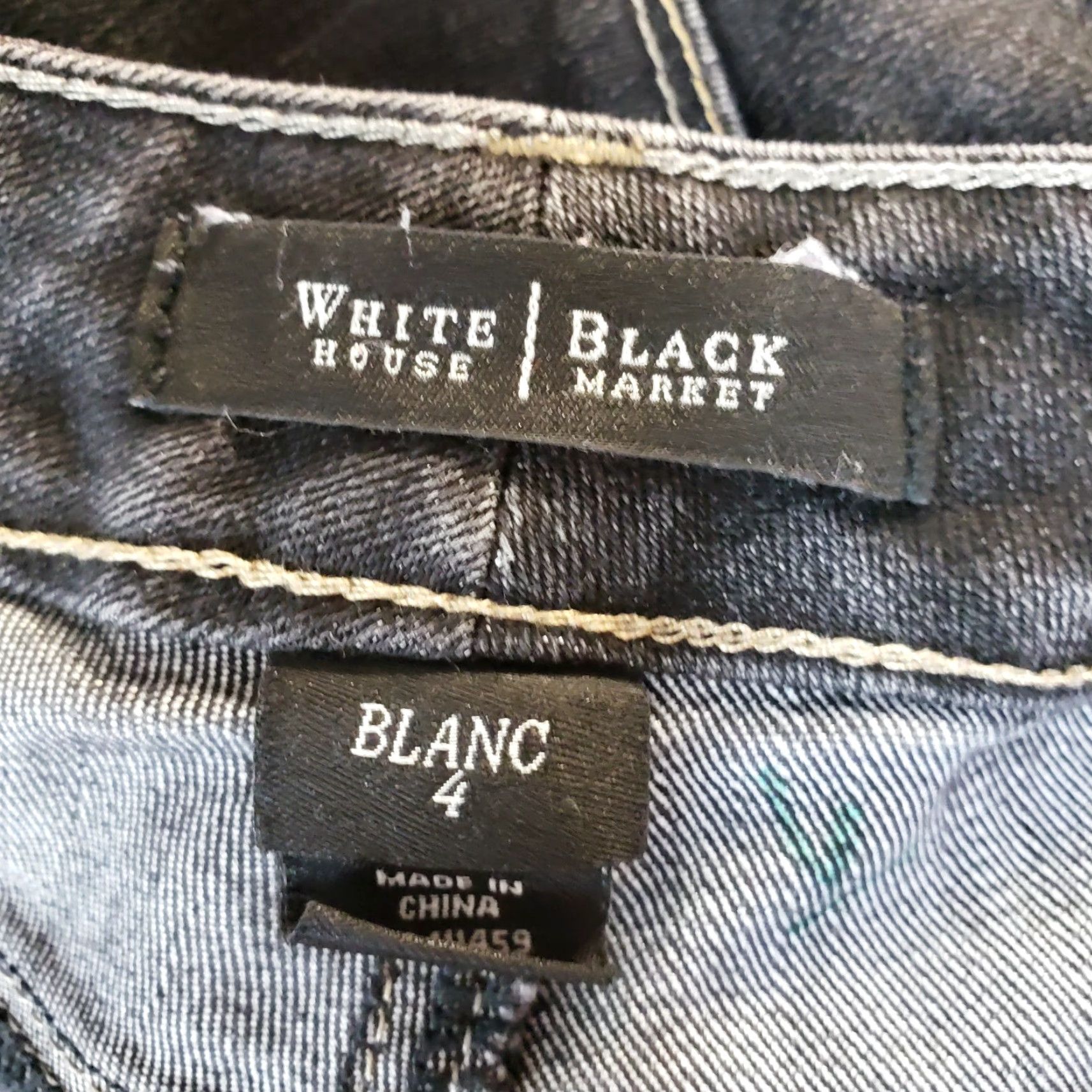 White House Black Market VINTAGE White House Black Market Womens Cropped Jeans Sz 4 Black Low Rise Denim Inseam 22in Mary Context: none Size 27" / US 4 / IT 40 - 6 Thumbnail