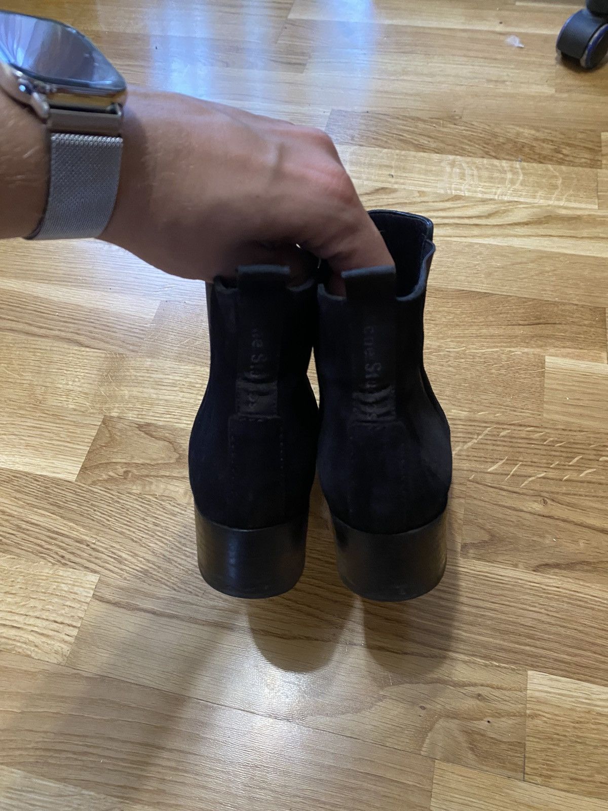 Acne Studios Acne Studios Womens Jensen Booties Black Suede Size 39 Size US 8 / IT 38 - 7 Thumbnail
