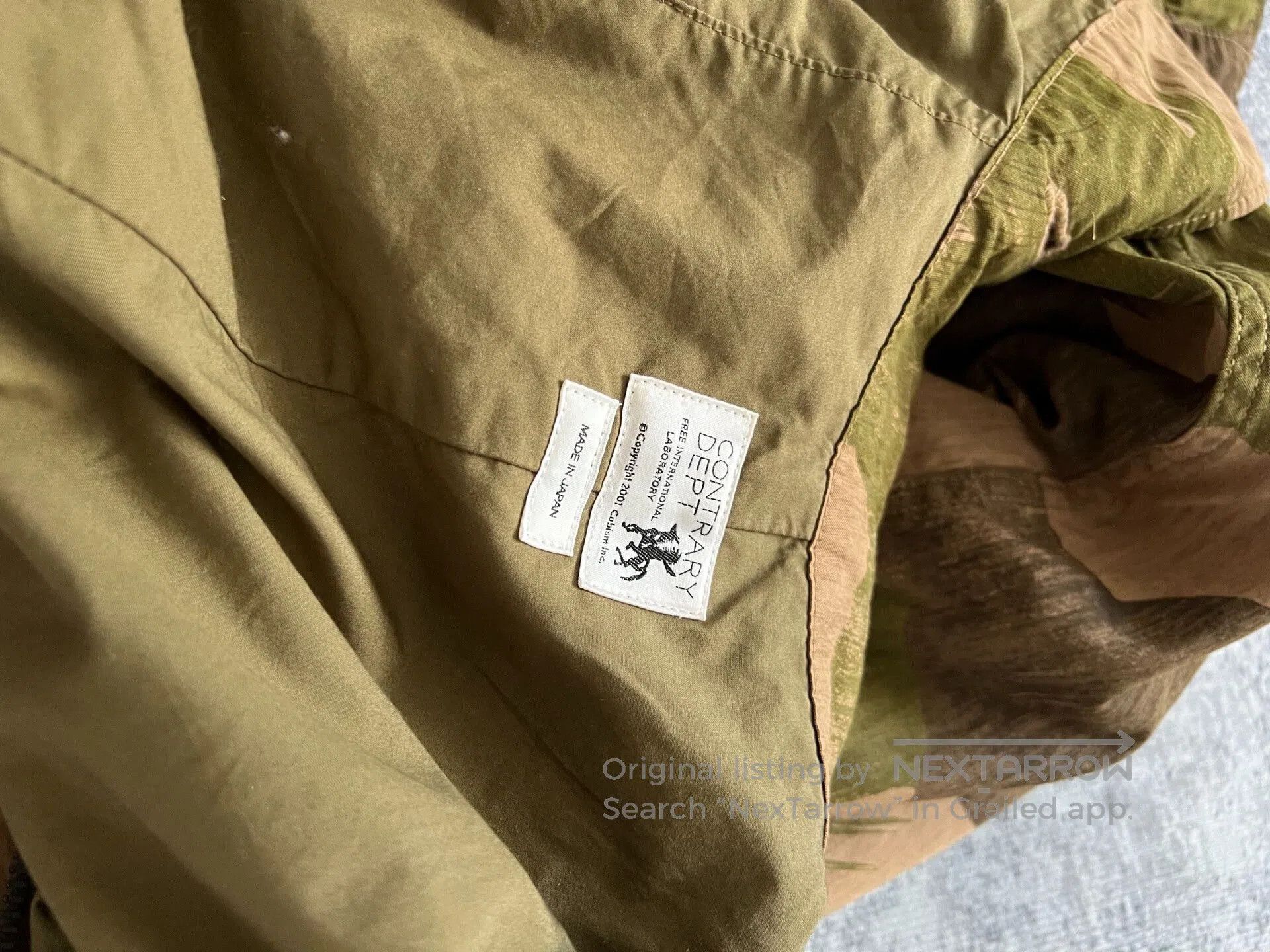 VISVIM Fishtail Parka Camo Military Style.
