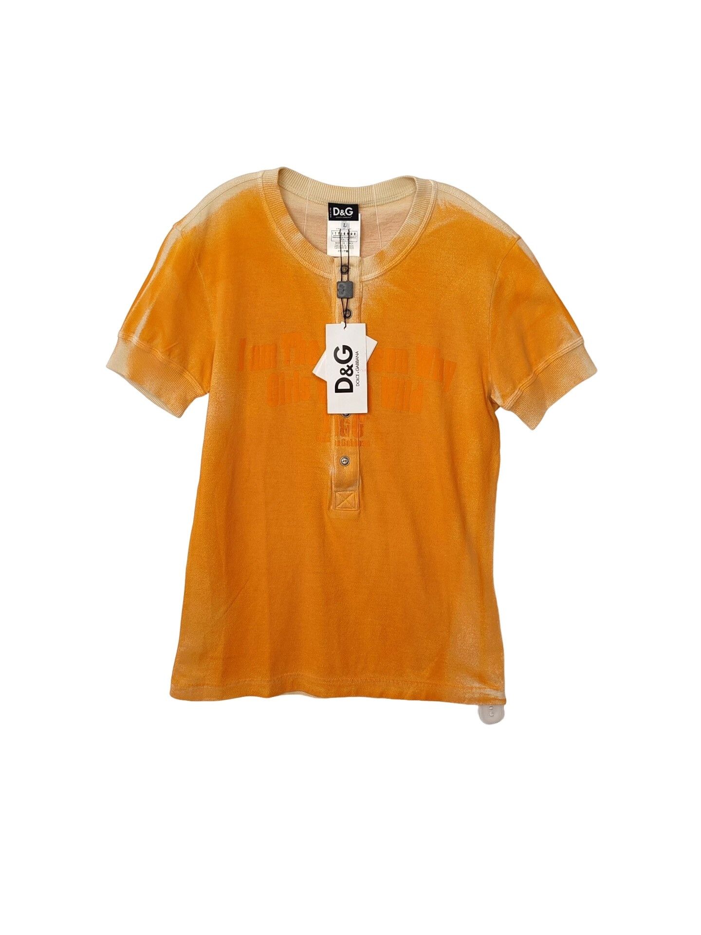 Dolce & Gabbana Dolce & Gabbana Orange Polo Shirt Size L Size US L / EU 52-54 / 3 - 1 Thumbnail