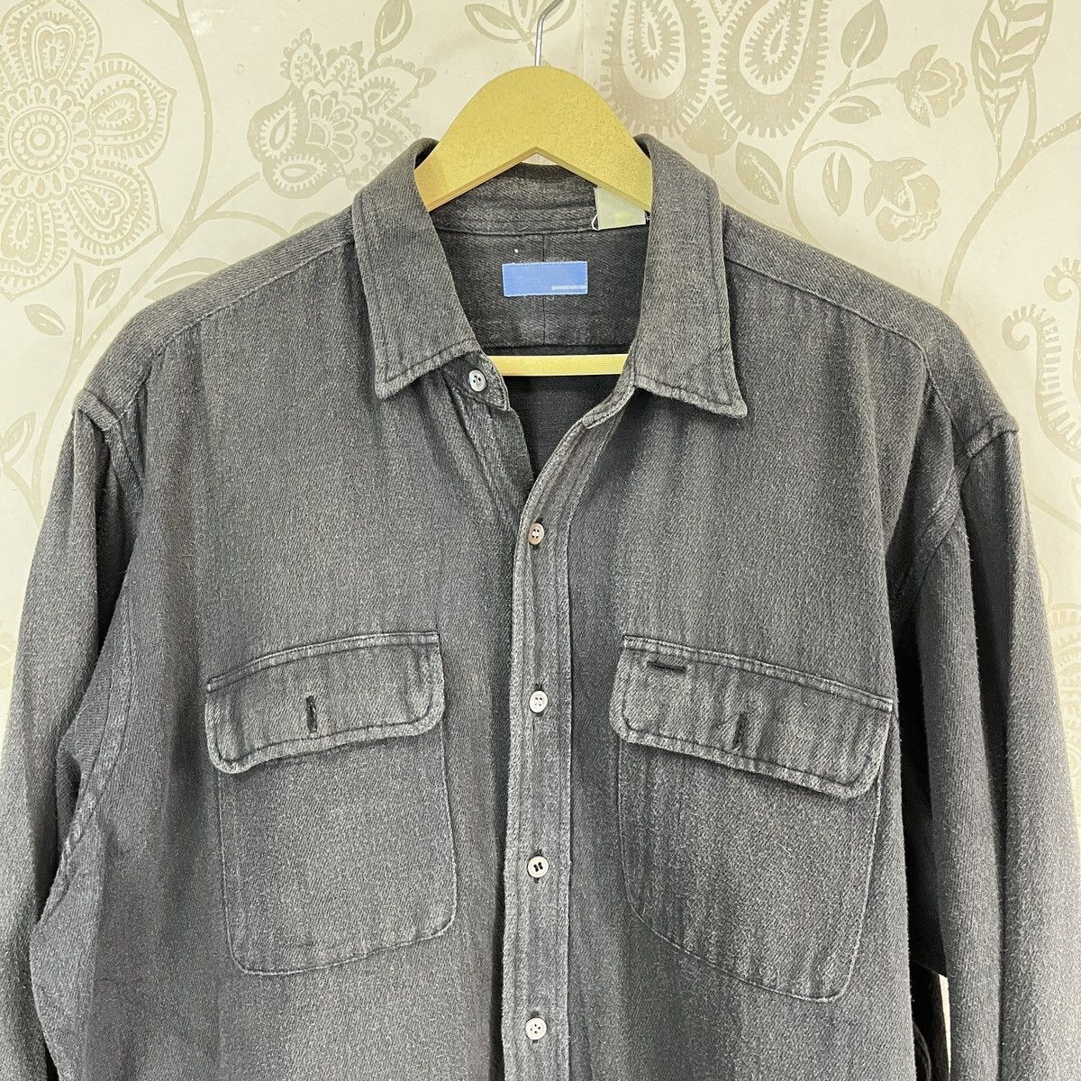 GOODENOUGH × Vintage Vintage Goodenough Faded Black Shirts Size US XL / EU 56 / 4 - 17 Thumbnail