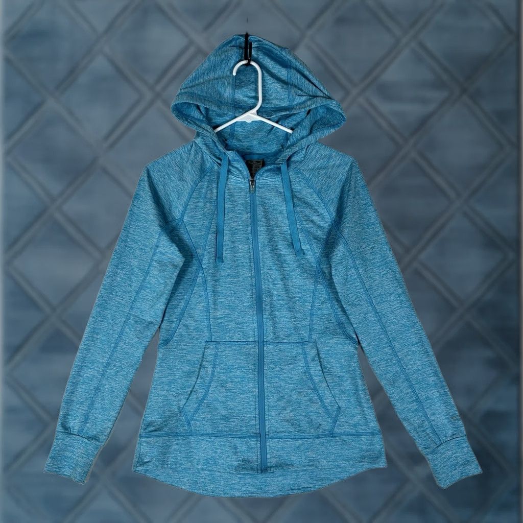 Champion Champion Hoodie Womens XS Full Zip Blue Long Sleeve Jacket Size XS / US 0-2 / IT 36-38 - 1 Thumbnail