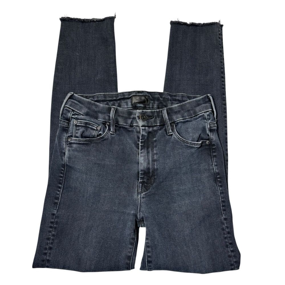 MOTHER MOTHER The Looker Ankle Fray Blackbird Jeans Size 25 Size 25" / US 0 / IT 36 - 4 Thumbnail