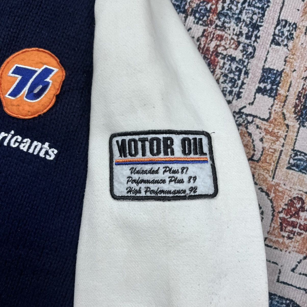Japanese Brand Vtg Lubricant Union 76 Bomber Jacket Knited Size US L / EU 52-54 / 3 - 6 Thumbnail