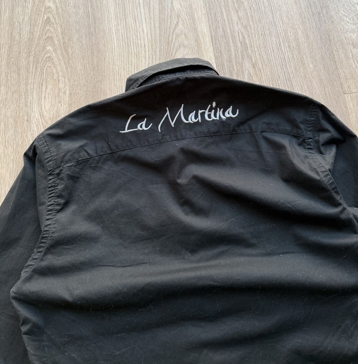 La Martina Vintage La Martina Boston 3 Polo Team Black Button Up Shirt Size US M / EU 48-50 / 2 - 13 Thumbnail