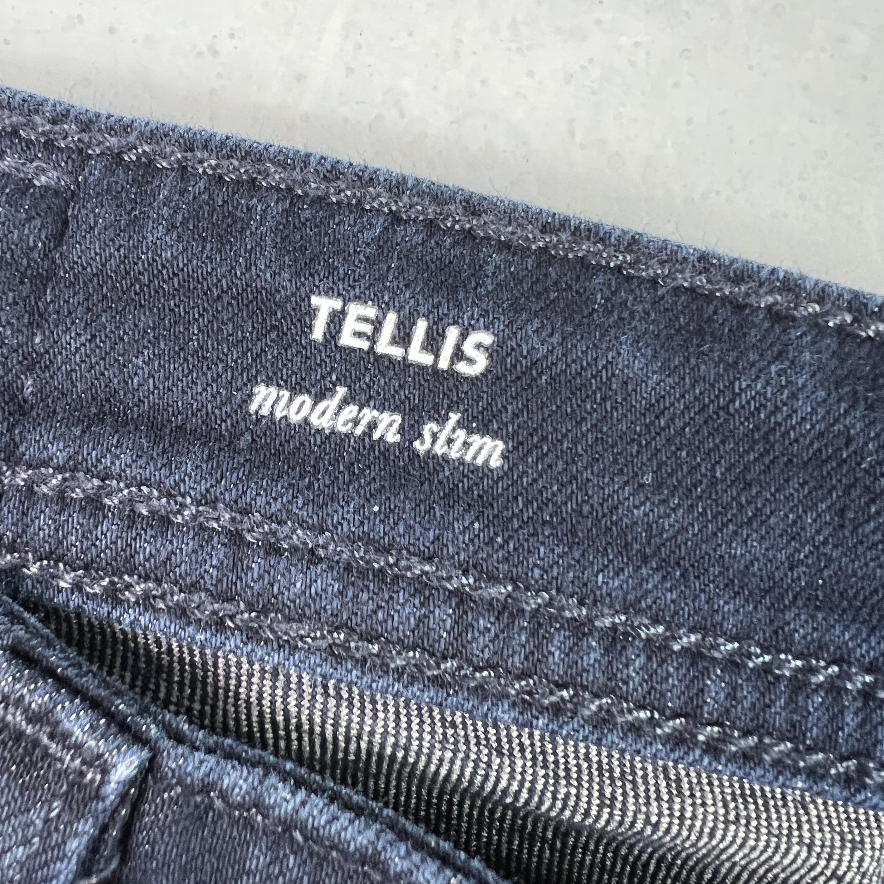 AG Adriano Goldschmied AG Adriano Goldschmied Jeans Tellis Slim Dark Blue Denim Size US 31 - 8 Thumbnail